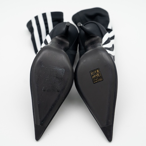 size 39 EU / 9 US Balenciaga adidas Knife Ankle Neoprene Sock Boots Black White - Picture 5 of 10